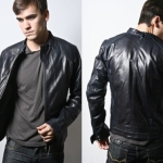Black leather jacket styles men