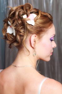 Flower wedding hairstyles ideas