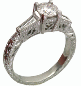 antique engagement settings images