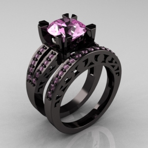 black gold wedding sets pictures