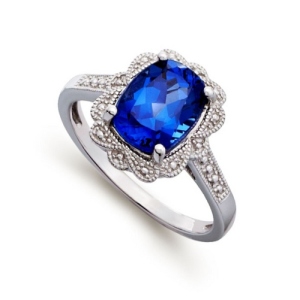 blue sapphire rings for women
