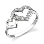 heart wedding rings images