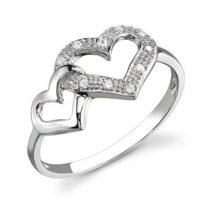 heart wedding rings images