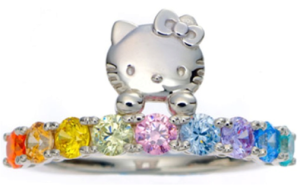 hello kitty engagement ring swarovski