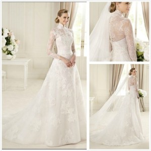 long sleeve wedding dresses 2013