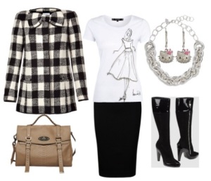 pencil skirt outfits winter
