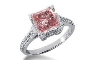 pink diamond rings for women
