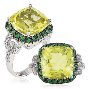 ring diamond green images
