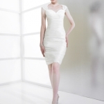 short lace wedding dress with sleeves