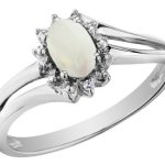 white gold ring with opal 2013