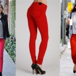 Red Vinyl Leggings 2013