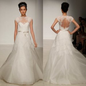 open back wedding dresses lace