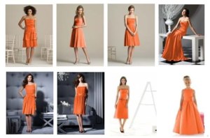 orange bridesmaid dresses uk