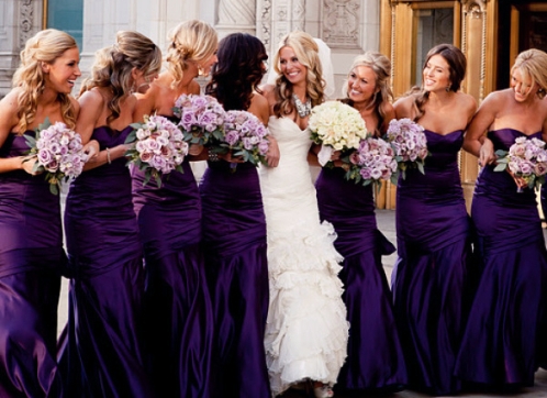 Purple Wedding Bridesmaid Dresses Fashion Dresses