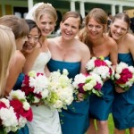 teal bridesmaid dresses beach weddings