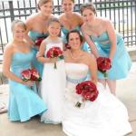 tiffany blue bridesmaid dresses cheap
