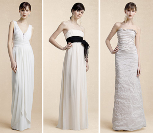 white bridesmaid dresses long