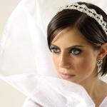 Bridal Hairstyles for Short Hair with tiara