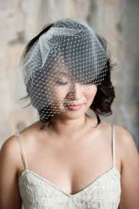 Bridal Hairstyles for Short Hair with veil
