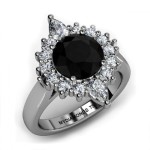 black diamond engagement rings for women