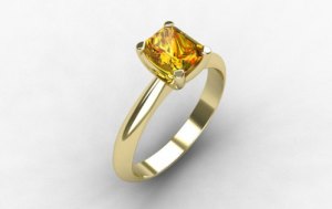 citrine engagement rings antique