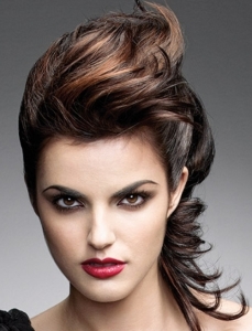 dark hair brown with mocha highlights