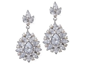 pearl drop earrings crystal