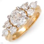 unique yellow gold engagement rings designs 2013
