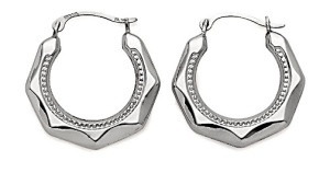 white gold hoop earrings with diamonds
