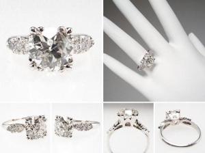 pictures of 2 carat engagement rings