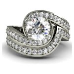 round wedding ring settings