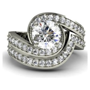 round wedding ring settings