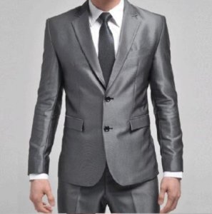 silver grey wedding suits men