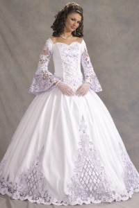victorian long sleeve wedding dresses