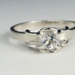 white topaz engagement rings white gold