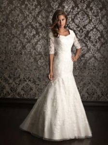 Mormon wedding dresses lace