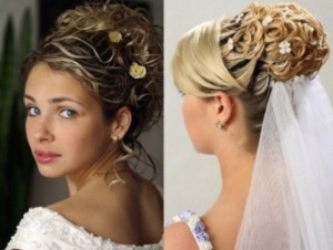bridal hairstyles updos with veil