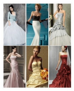 colorful wedding dresses with sleeves