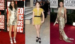 how to wear a gold prom dress properly