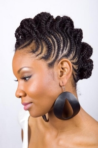 short curly updos for black women