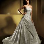 silver wedding dresses uk