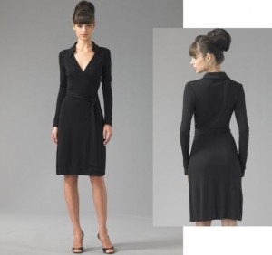 wrap over style dress
