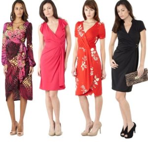 wrap over style dresses pictures