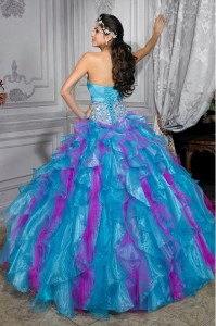 Pink and Blue Bridal Dresses 2013