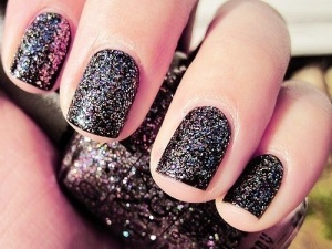 black nail polish