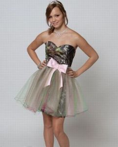camo dress short for dances idea