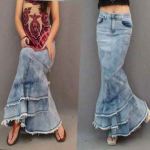 casual long mermaid skirts girls