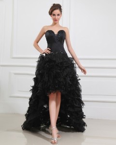long feather and sequin prom dresses