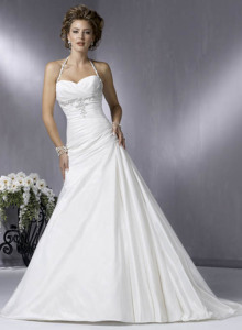 long white simple dress