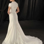 traditional wedding dress with sleeves